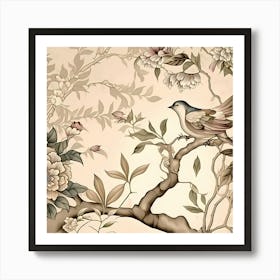 Chinese Wallpaper Art Print