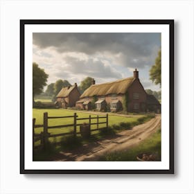 Thatched Cottage Art Print