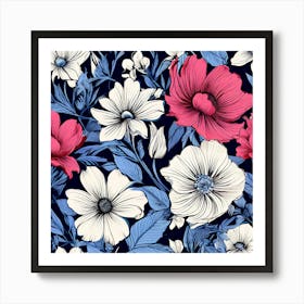 Floral Pattern 8 Art Print