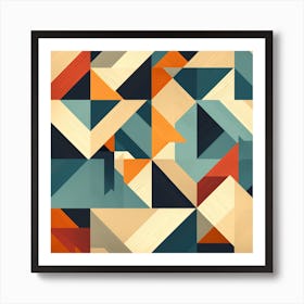 Abstract Geometric Pattern 56 Art Print