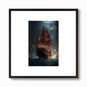 Pirate Ship Art Print