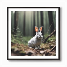 Rabbit In The Forest 124 Art Print