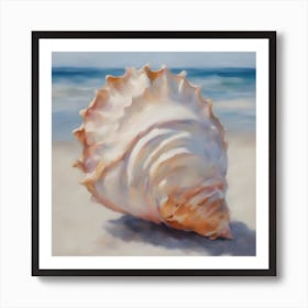 Shell On The Beach Art Print