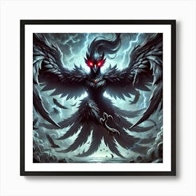 Zoya Nightshade Raven Form Art Print