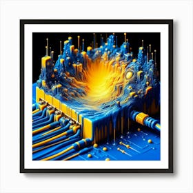 DMT ai art 023 Art Print