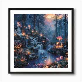 Fairytale Forest, Impressionism and Realism Art Print