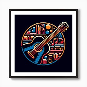 Acoustic Guitar 3 Art Print