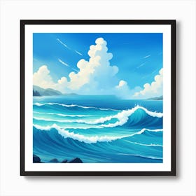 Ocean Waves 2 Art Print