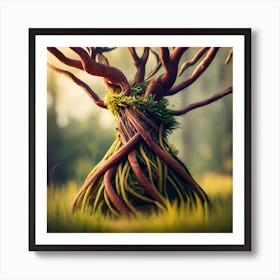 A Very Realistic Artistic Flambollan Red With (2) Art Print