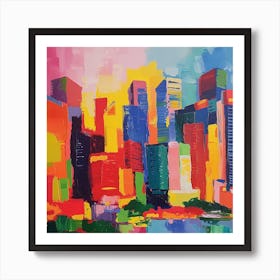 Abstract Travel Collection Singapore 8 Art Print