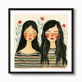 Two Friends 1 Art Print