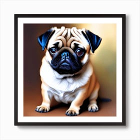 Pug Dog Art Print