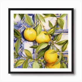 Italian Lemons And Olives Art Print