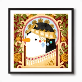 Art Nouveau Penguin Art Print