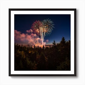 Fireworks In The Sky 2 Art Print