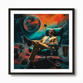 Moon Chair Art Print