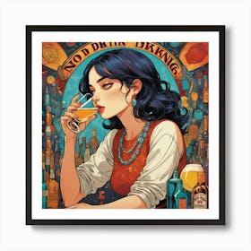 Illustrative Albedo No Drinking Art 0 Art Print