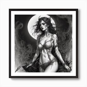 Sexy Vampire Art Print