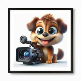 Video Dog Art Print