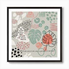 Hand Drawn Boho Background Art Print