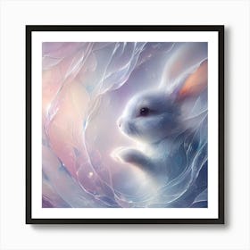 Rabbit In A Cloud Art Print