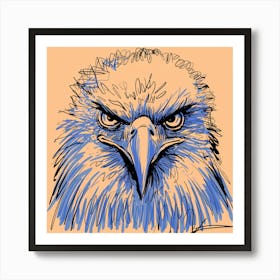 Eagle Head Art Print