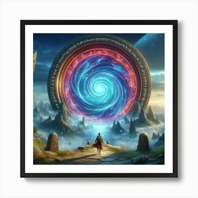 Portal To The Future paintings art print Art Print