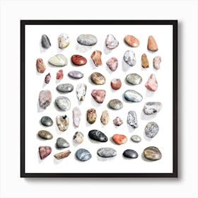 Stones Square Art Print