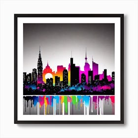 City Skyline 3 Art Print