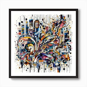 Transport Of Colors Street  Art Print