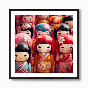 Asian Dolls 11 Art Print