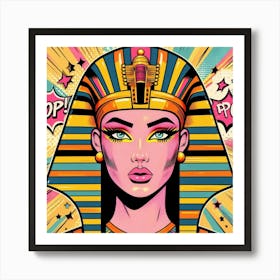 Pop Egyptian Haya Eclipse Art Print