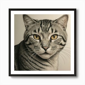 Cat Portrait Art Print