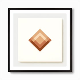 Brown Diamond Art Print