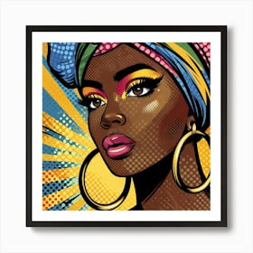 Anaya Pop African Woman  Art Print