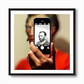 Show You My Selfie Square Art Print