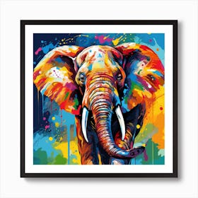 Elephant Painting 2 Art Print