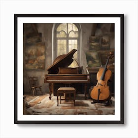 Piano And Cello Art Print