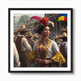 Colombian Festivities Trending On Artstation Sharp Focus Studio Photo Intricate Details Highly (8) Art Print