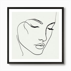 Woman'S Face Art Print