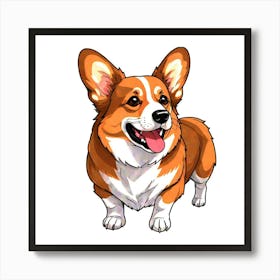 Corgi 35 Art Print