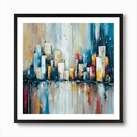 Abstract Cityscape Art Print