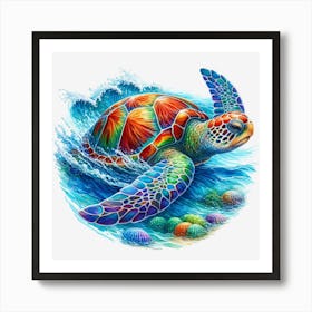 Sea Turtle 1 Art Print