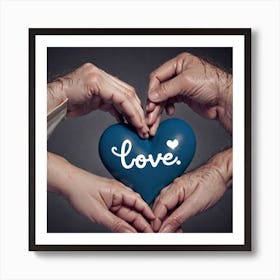 Love Hands Art Print