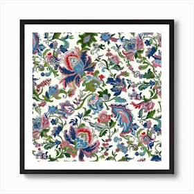 Petalgrove London Fabrics Floral Pattern 3 Art Print