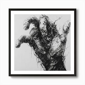 Walking Dead Hand Art Print