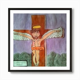 Jesus On The Cross Art Print