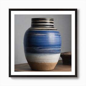 BB Borsa Snail Blue Vase  Art Print