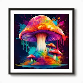 Mushrooms Art Print