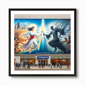 The Duel Above Commerce Art Print